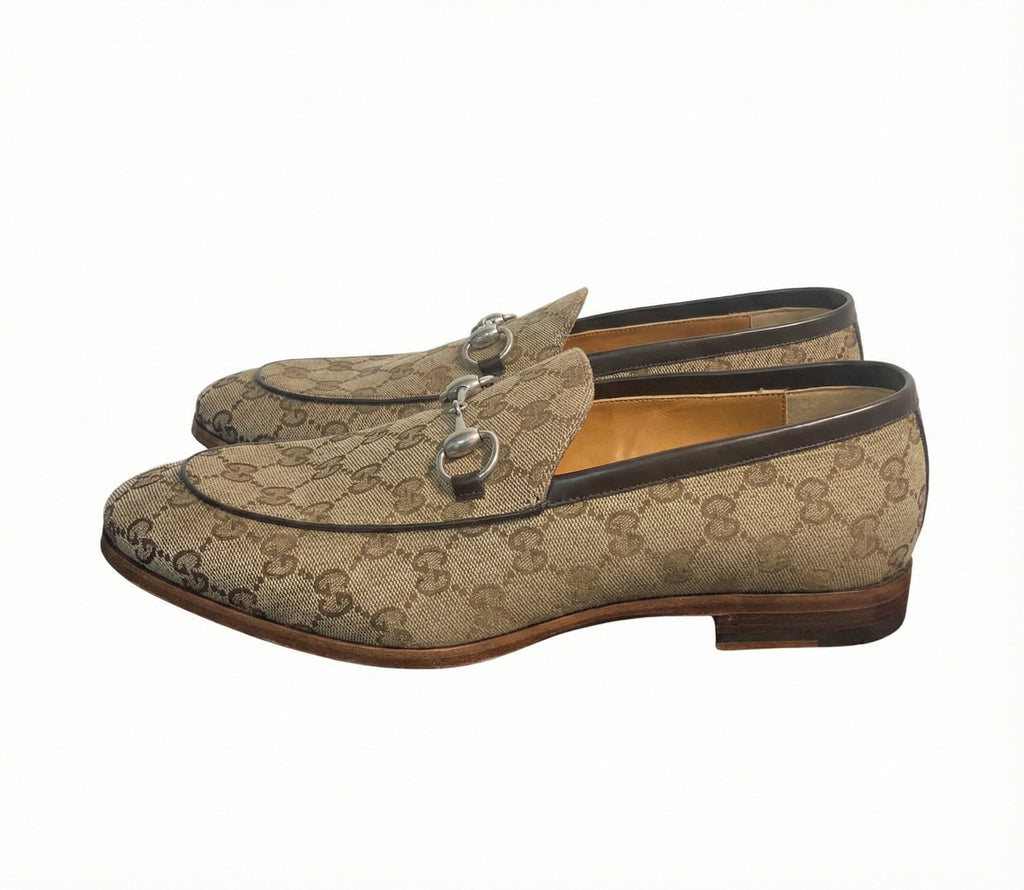 Mocassins pour hommes GUCCI Jordaan en toile Original GG