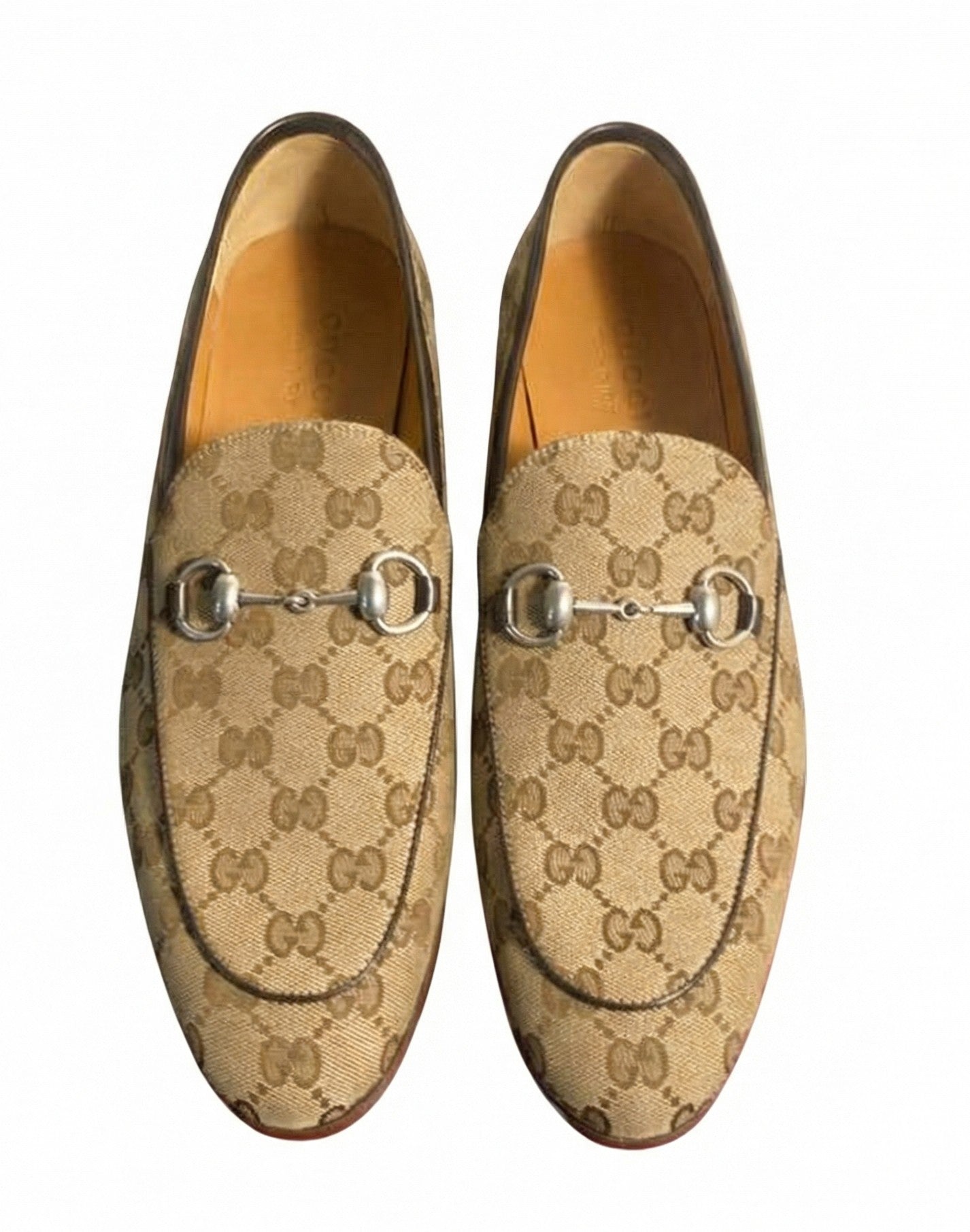 Mocassins pour hommes GUCCI Jordaan en toile Original GG